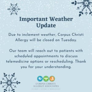 CCA - Popup Inclement Weather Notice